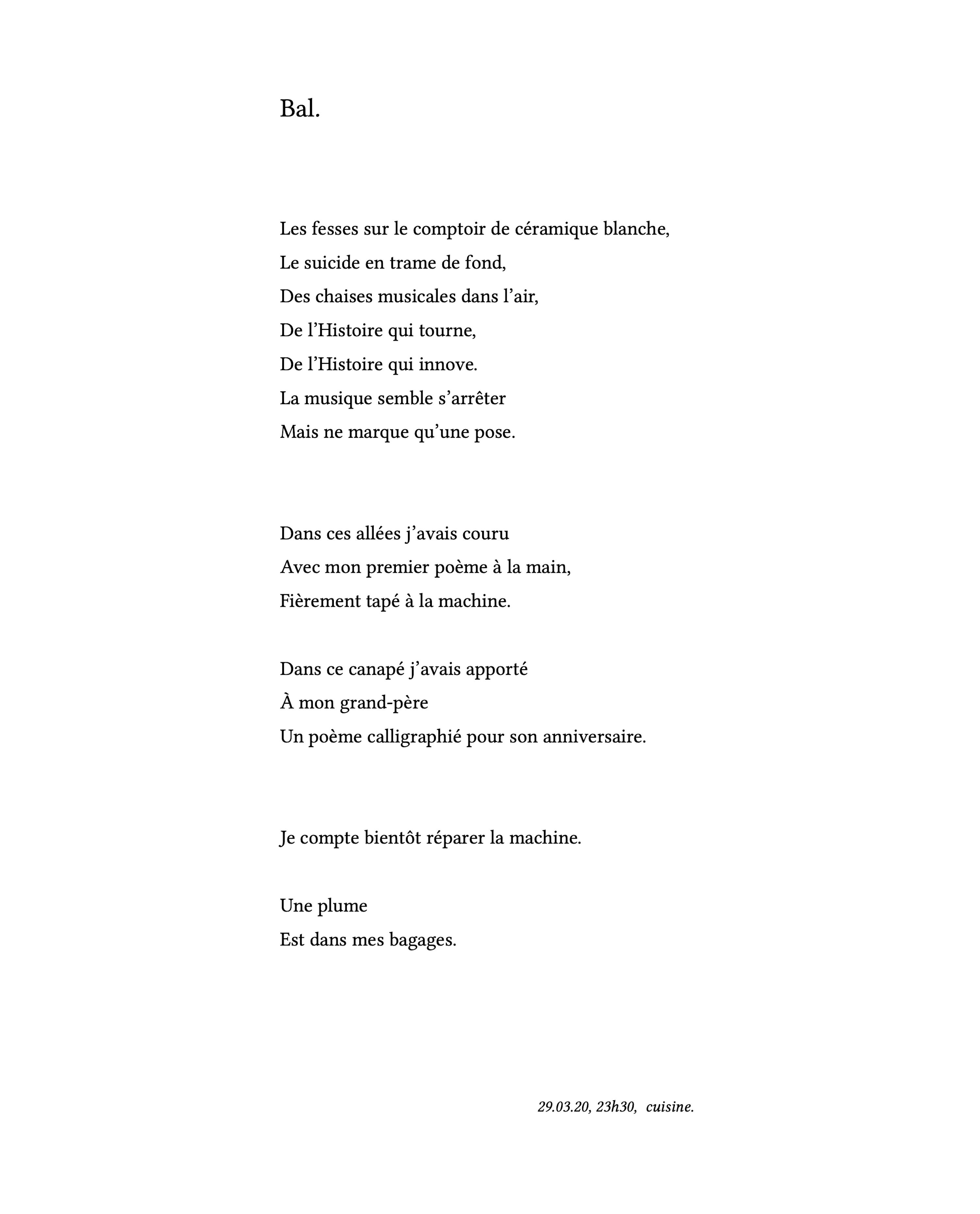 poem: Bal