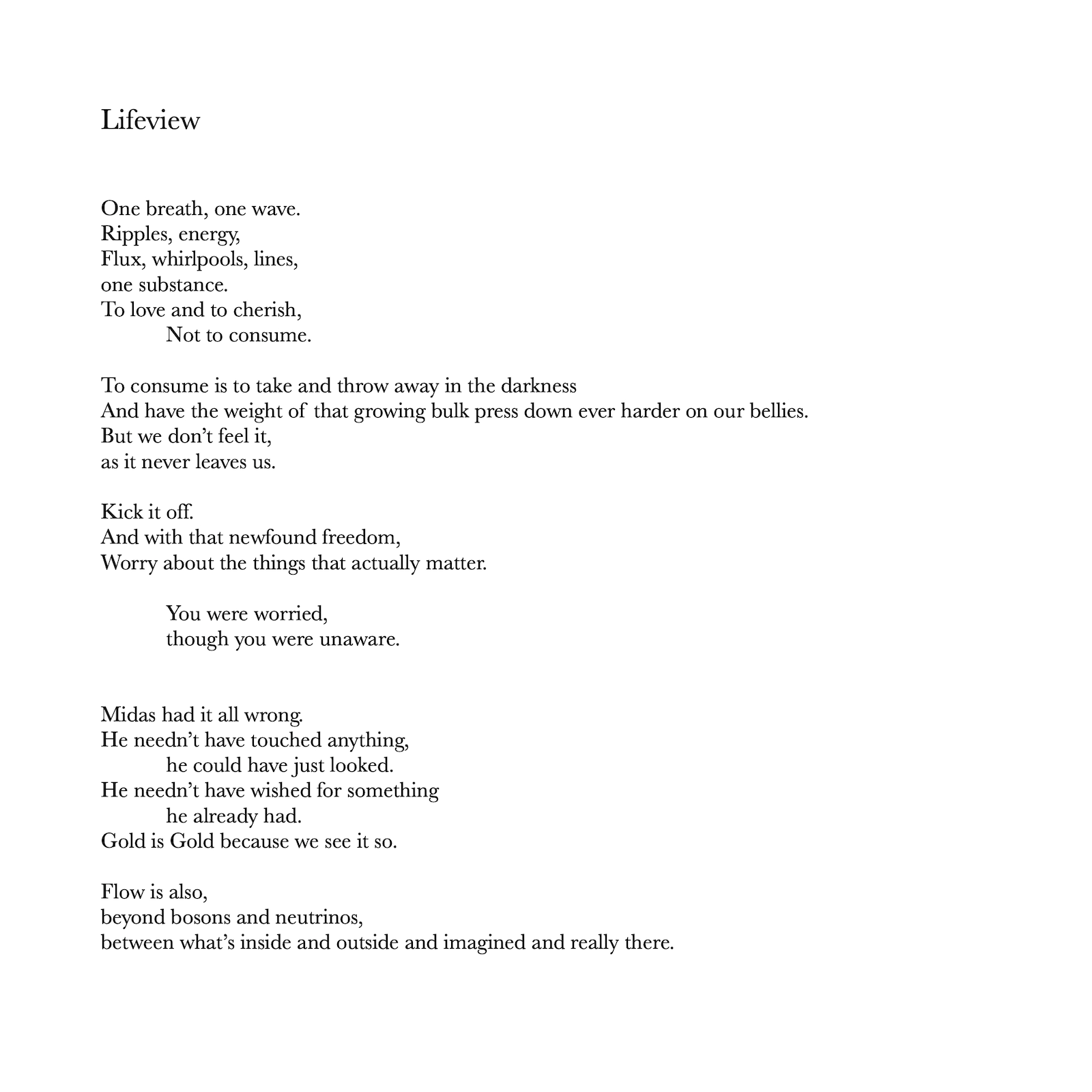 poem: lifeview