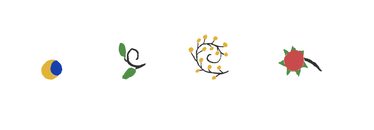 Des éléments du logo isolés pour servir à illustrer les quatre sites -- Provins, Bray, Nogent et Champigny
